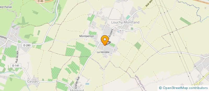 localisation de l'entreprise MENUISERIE CLUZEL  LOUCHY-MONTFAND