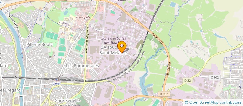 localisation de l'entreprise MENUISERIE COLAS à LAVAL