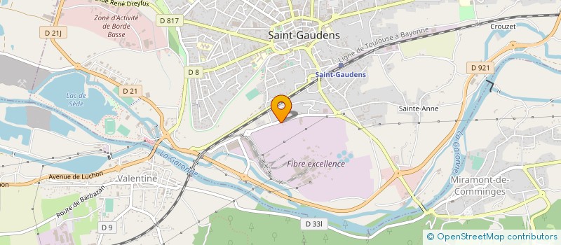 localisation de l'entreprise MENUISERIE COMMINGEOISE PVC à SAINT-GAUDENS