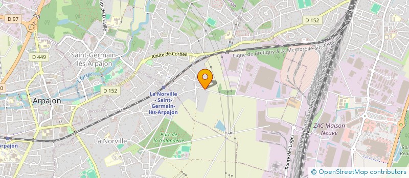 localisation de l'entreprise MENUISERIE CONCEPTION ESPACE à SAINT-GERMAIN-LES-ARPAJON