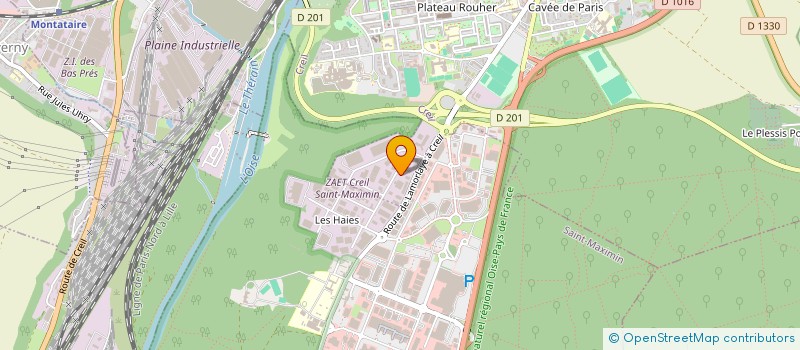 localisation de l'entreprise MENUISERIE CONFORT à CREIL