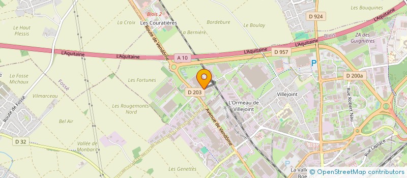 localisation de l'entreprise MENUISERIE CROSNIER - GROUPE DUBOIS à VILLEBAROU