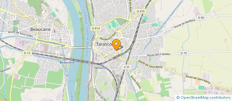 localisation de l'entreprise MENUISERIE D AILLEURS à FONTVIEILLE