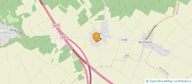 localisation de l'entreprise MENUISERIE DA COSTA  POLIGNY