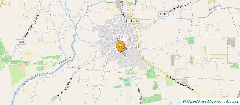 localisation de l'entreprise MENUISERIE DAGON  MAILLANE