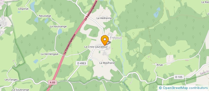 localisation de l'entreprise MENUISERIE DANS L'AME  LIGNAREIX