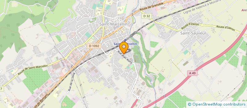 localisation de l'entreprise MENUISERIE DAUPHINOISE  SAINT-MARCELLIN