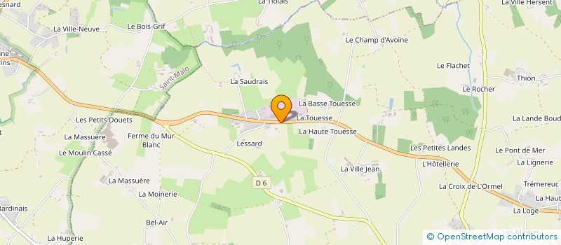 localisation de l'entreprise MENUISERIE DAUVERGNE à SAINT-MELOIR-DES-ONDES