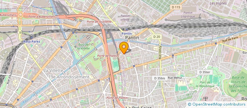 localisation de l'entreprise MENUISERIE DE FLANDRE  PANTIN