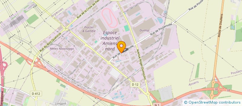 localisation de l'entreprise MENUISERIE DE L'HALLUE à AMIENS