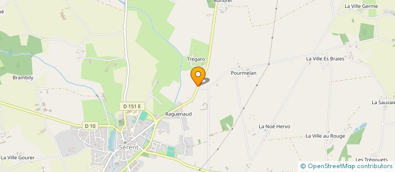 localisation de l'entreprise MENUISERIE DE L'OUST  SERENT