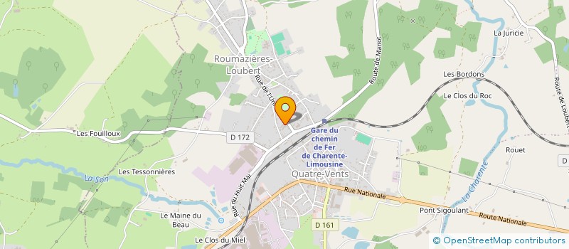 localisation de l'entreprise MENUISERIE DE L'UNION CRESPO DUPIN à TERRES-DE-HAUTE-CHARENTE