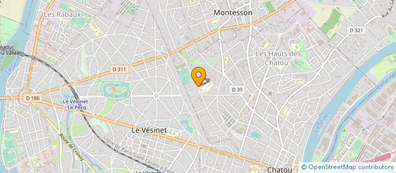 localisation de l'entreprise MENUISERIE DE LA BOUCLE  CHATOU