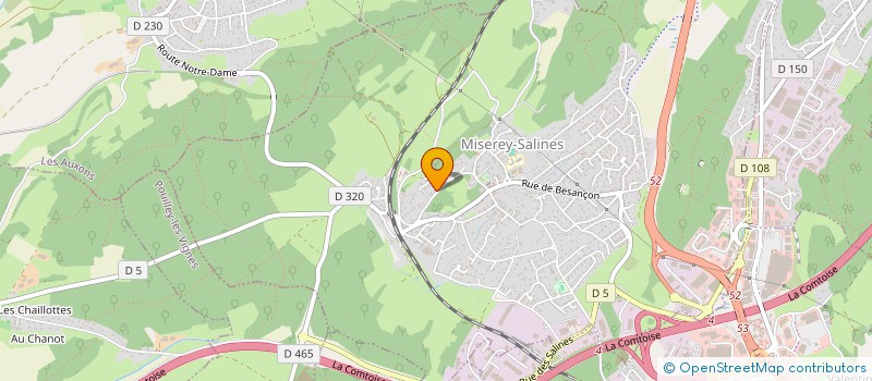 localisation de l'entreprise MENUISERIE DE LA FAMILLE  MISEREY-SALINES