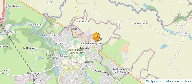 localisation de l'entreprise MENUISERIE DE LA SEVRE à SAINT-LAURENT-SUR-SEVRE