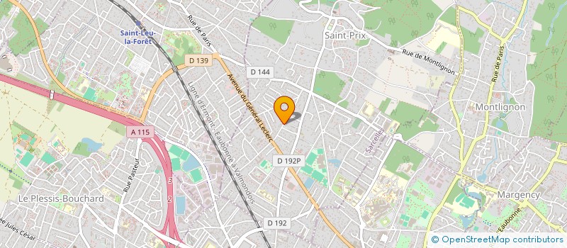 localisation de l'entreprise MENUISERIE DE SAINT PRIX à SAINT-PRIX