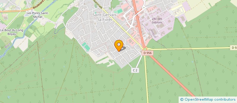 localisation de l'entreprise MENUISERIE DE SOLOGNE à SAINT-GERVAIS-LA-FORET