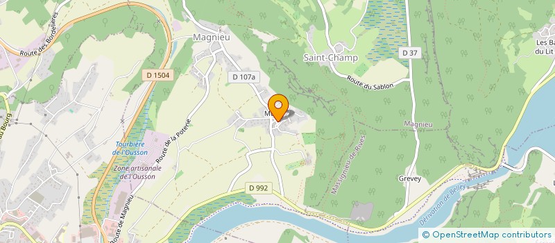 localisation de l'entreprise MENUISERIE DEBARGE  MAGNIEU