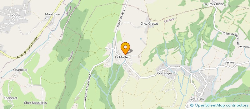 localisation de l'entreprise MENUISERIE DEBORNE  CERNEX