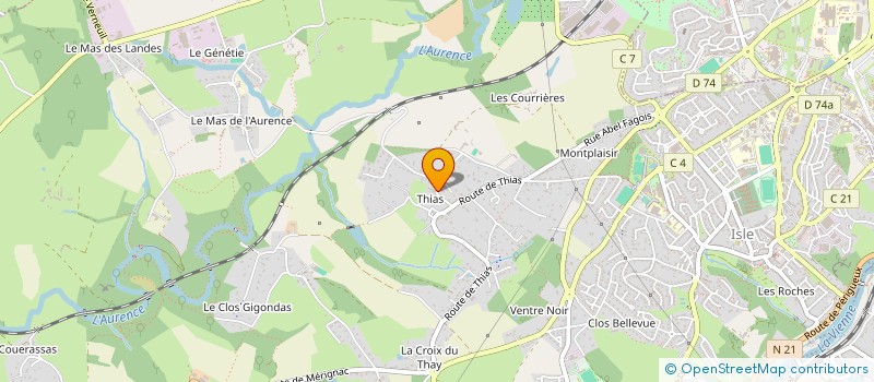 localisation de l'entreprise MENUISERIE DECHEPY à ISLE