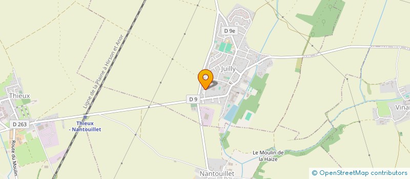 localisation de l'entreprise MENUISERIE DEJEM à JUILLY