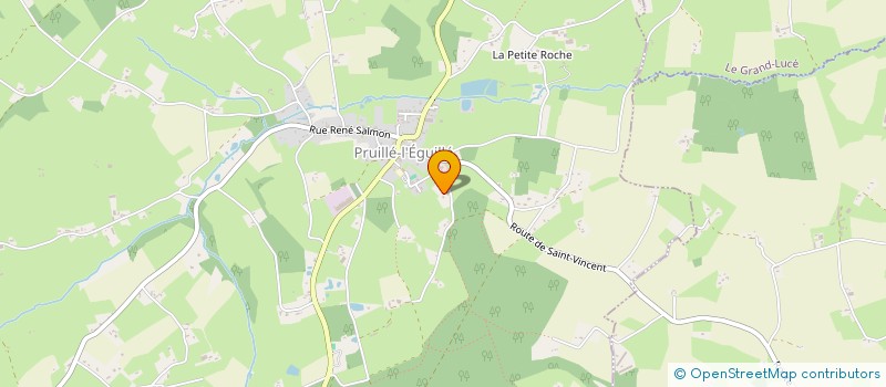 localisation de l'entreprise MENUISERIE DELAROUE  VILLAINES-SOUS-LUCE