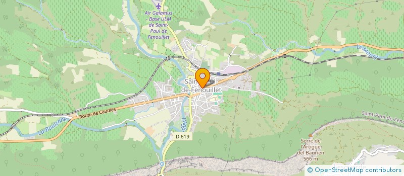 localisation de l'entreprise MENUISERIE DELMAS  SAINT-PAUL-DE-FENOUILLET