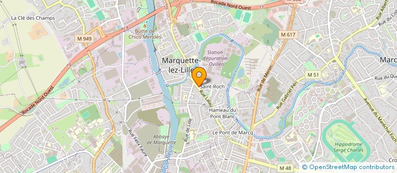 localisation de l'entreprise MENUISERIE DEPRICK à LA MADELEINE