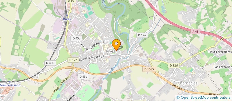localisation de l'entreprise MENUISERIE DES ECRINS à RIVES