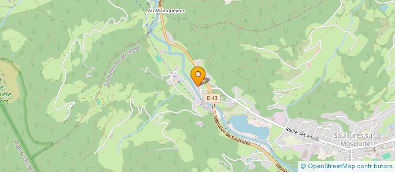 localisation de l'entreprise MENUISERIE DES GRAVIERS à SAULXURES-SUR-MOSELOTTE