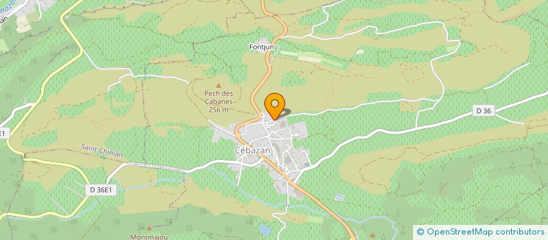 localisation de l'entreprise MENUISERIE DES HAUTS CANTONS  CEBAZAN