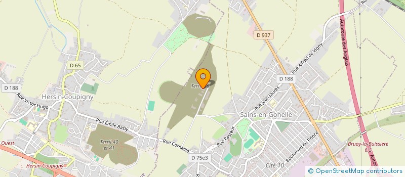 localisation de l'entreprise MENUISERIE DES TERRILS  SAINS EN GOHELLE