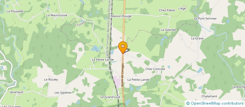 localisation de l'entreprise MENUISERIE DESMAZES  THIVIERS