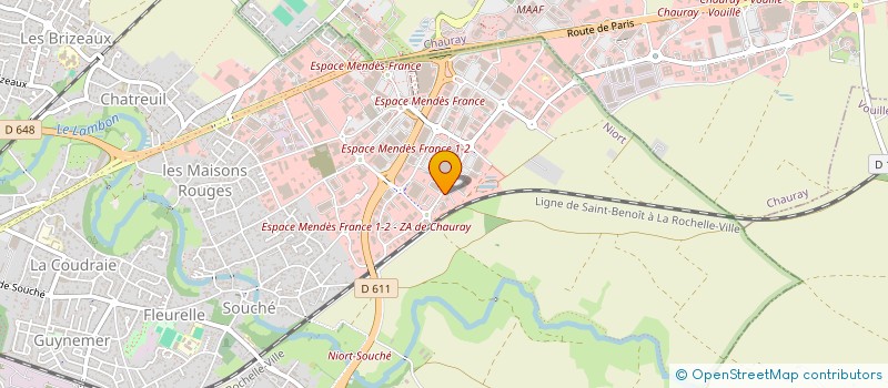 localisation de l'entreprise MENUISERIE DEUX-SEVRIENNE à NIORT