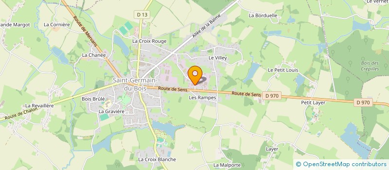 localisation de l'entreprise MENUISERIE DHIVERT  MERVANS