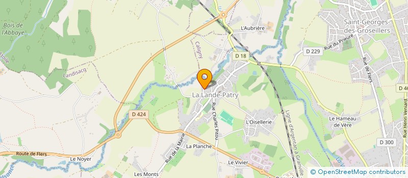 localisation de l'entreprise MENUISERIE DIVAL  LA LANDE-PATRY