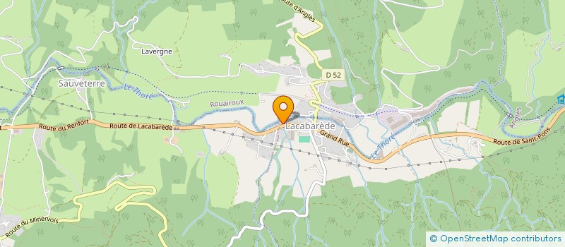 localisation de l'entreprise MENUISERIE DONNADIEU à LACABAREDE