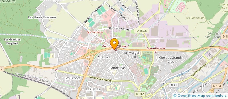 localisation de l'entreprise MENUISERIE DROUAISE MIXTE à DREUX