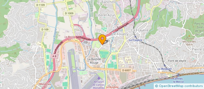 localisation de l'entreprise MENUISERIE DU BATIMENT à CANNES