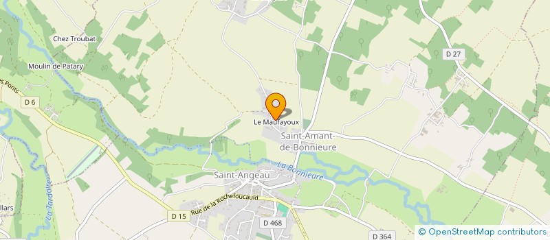 localisation de l'entreprise MENUISERIE DU BOIS FRANC à VAL-DE-BONNIEURE