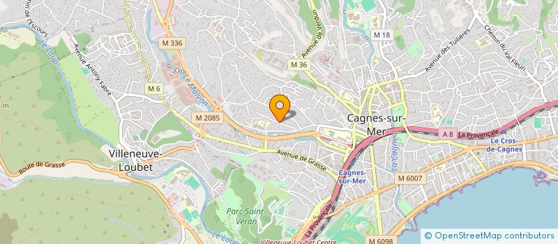 localisation de l'entreprise MENUISERIE DU CHENE à CAGNES SUR MER