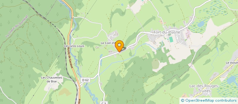 localisation de l'entreprise MENUISERIE DU COIN D'AVAL à FORT-DU-PLASNE
