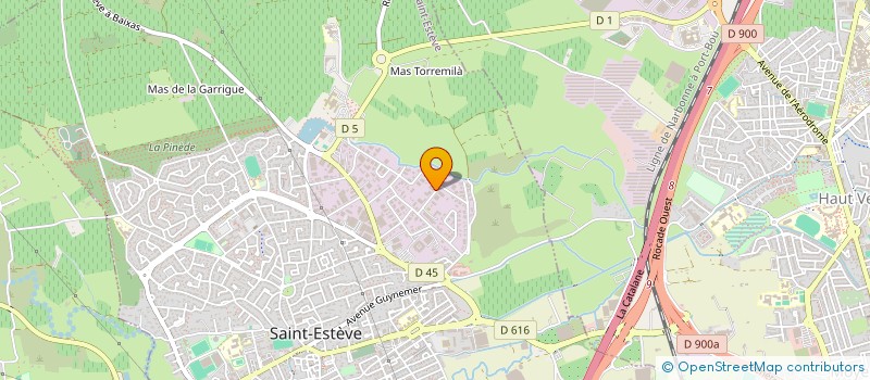 localisation de l'entreprise MENUISERIE DU FOULON à SAINT-ESTEVE