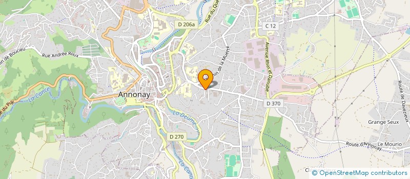 localisation de l'entreprise MENUISERIE DU HAUT VIVARAIS à ANNONAY