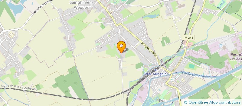 localisation de l'entreprise MENUISERIE DU MARAIS  SAINGHIN-EN-WEPPES