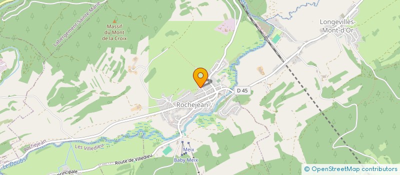 localisation de l'entreprise MENUISERIE DU MONT D'OR  ROCHEJEAN