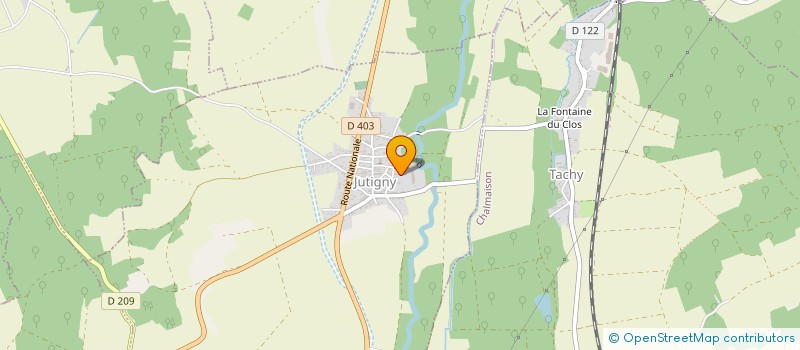 localisation de l'entreprise MENUISERIE DU MONTOIS  JUTIGNY