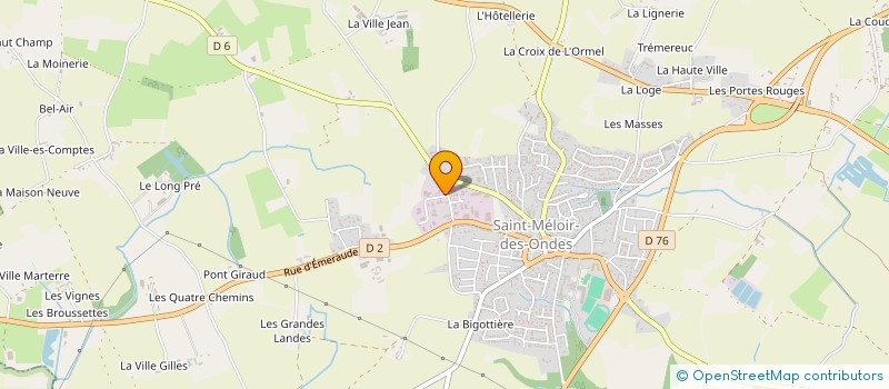 localisation de l'entreprise MENUISERIE DU PAYS DE SAINT MALO à SAINT-MELOIR-DES-ONDES