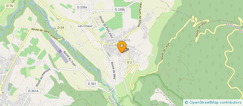 localisation de l'entreprise MENUISERIE DU ROYANS à SAINT-LAURENT-EN-ROYANS