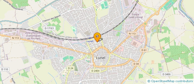 localisation de l'entreprise MENUISERIE DU SUD à LUNEL